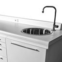 Ver imagem 6 de Pias Balcões Armários Móveis - Cuba Redonda em Aço 304 30x15cm