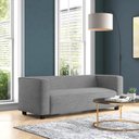 Ver imagem 1 de Sofá Namoradeira Amsterdam 1,40m Linho Cinza - Inova Decorações