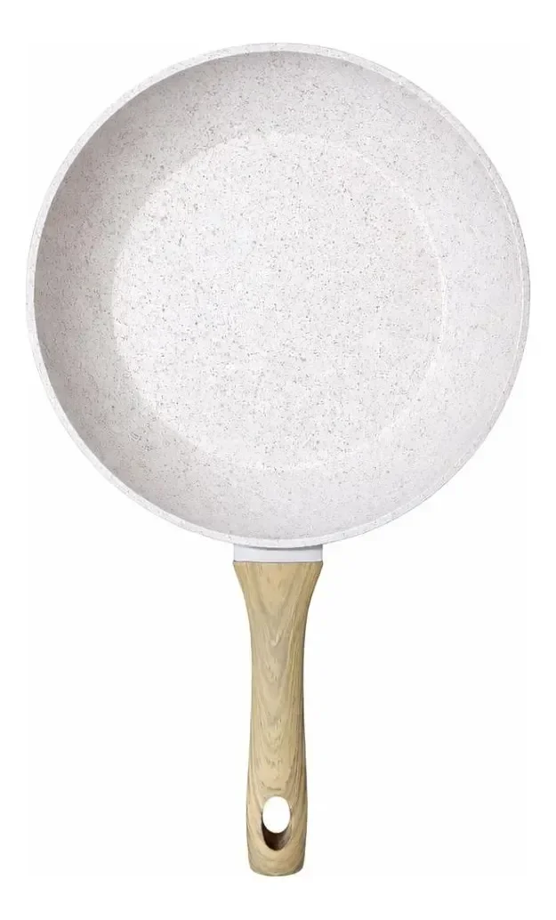 Ver imagem 1 de Frigideira Antiaderente Cerâmica 24cm Bege Indução Mundiart