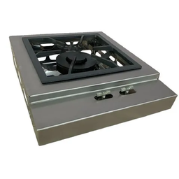 Bifeteira de Embutir Inox com Queimador Duplo e Chapa 30x30 - 2
