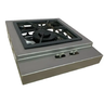 Bifeteira de Embutir Inox com Queimador Duplo e Chapa 30x30 - 2