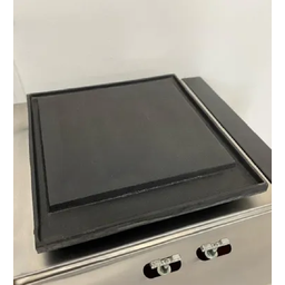 Bifeteira de Embutir Inox com Queimador Duplo e Chapa 30x30 - 8