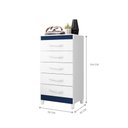 Ver imagem 3 de Gaveteiro 5 Gavetas Fenix Azul