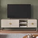 Ver imagem 2 de Rack Bancada Organica TV 65 pol 180 cm 28076 Off White Artesano