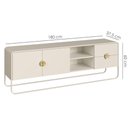 Ver imagem 3 de Rack Bancada Organica TV 65 pol 180 cm 28076 Off White Artesano