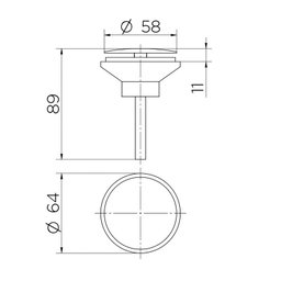 Válvula para Lavatório Oculta Docol 922669 Cobre Escovado - 3
