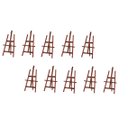 Ver imagem 2 de CONJ. 10 Cavalete de Mesa Para Pintura 4107 Madeira Pinus Cor Mogno 75cm - Souza