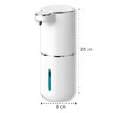 Ver imagem 2 de Dispenser de Espuma Automatico Sabao Alcool Gel Locao Sensor de Proximidade Recarregavel USB Higieni