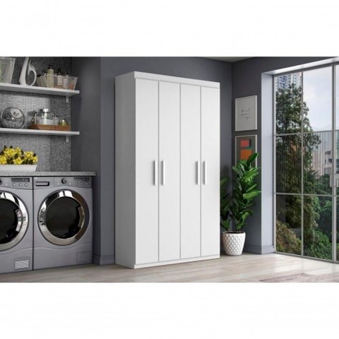 Sapateira Melbourne Armário Multiuso 4 Portas 8 Prateleiras 102,6cm Aramóveis