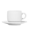 Xícara com Pires Duralex Opaline Nadir 240ml - Branco - 1