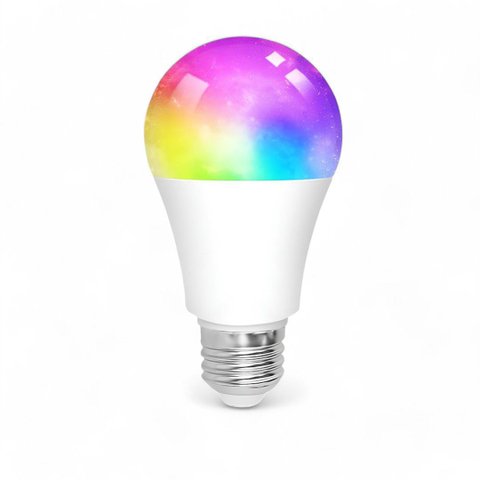 Lâmpada Smart Led Rgb 9w Wi-fi E27 Luz Inteligente 16 Milhões de Cores Bivolt