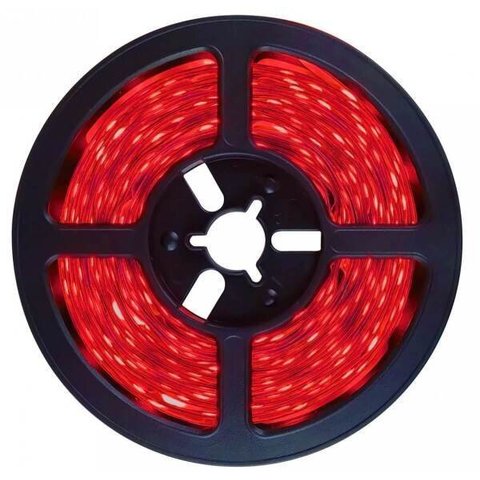 Fita LED 2835 Vermelho 300 Leds 5 Metros 12V sem Silicone Dupla Face