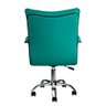 Cadeira Escritório Executiva Desenho Italiano Verde Água - 1