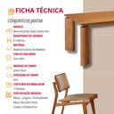 Ver imagem 6 de Sala de Jantar Mesa Nala 220cm Tampo Laminado Canto Moeda com 8 Cadeiras Eva