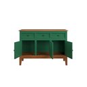 Ver imagem 4 de Balcão de Madeira Maciça 3 Portas e 3 Gavetas - Cor: Verde