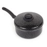 Panela Antiaderente Tampa de Aluminio 20cm Preto Nacional - 1