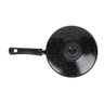 Panela Antiaderente Tampa de Aluminio 20cm Preto Nacional - 4