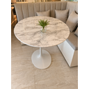 Ver imagem 3 de Mesa de Jantar Saarinen Oval 160x90cm - Mármore Espirito Santo