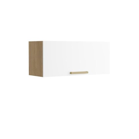 Armário Aéreo 80cm Porta Basculante Branco Axé Bertolini