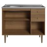 Balcão Gabinete com Pia 3 Portas e 1 Gaveta 105cm Rustic Gourmet Madesa - 7
