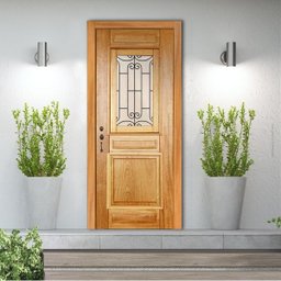 Folha de Porta 210x82cm Tauari Alteza com Grade Mapaf - 2