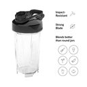 Ver imagem 5 de Blendtec Go Garrafa Reutilizável 30oz com Tampa de Viagem - Transparente