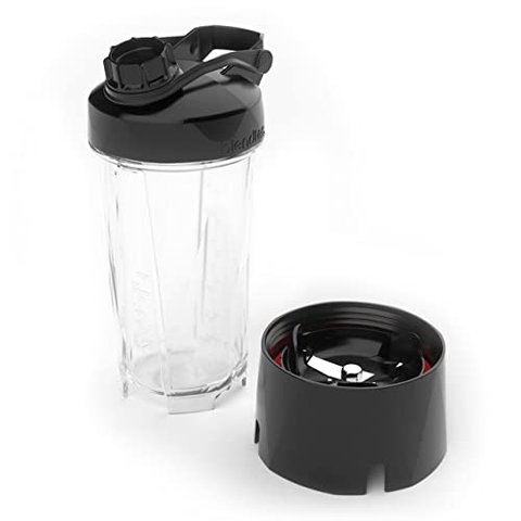 Blendtec Go Garrafa Reutilizável 30oz com Tampa de Viagem - Transparente