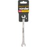 Chave fixa 14x15mm cromo vanádio cromada cartela - Vonder - 1