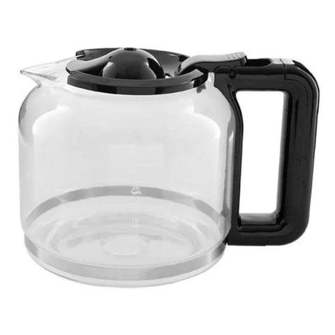 Jarra Cafeteira Mallory Aroma Digital Glass 38 Xícaras Preta Original