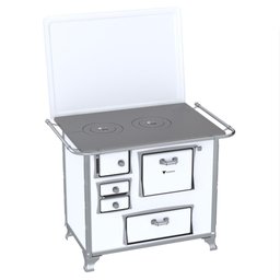 Fogao a Lenha Gii N 2 Gab Branco com Tampa Sd - 1