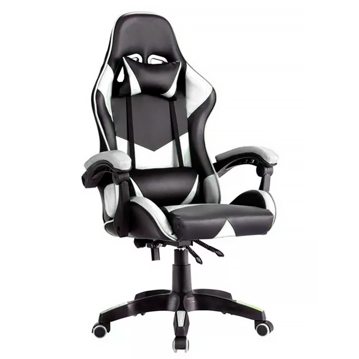 Cadeira Gamer Ergonômica Top Para Escritório Couro Sintético Branca - 1