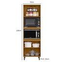Ver imagem 4 de Paneleiro Torre Quente 228x70 Cm Cria J00155 Freijo Off White Pln Freijo Off White