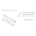 Ver imagem 4 de Puxador alça curvo para porta, gaveta, armário, estante expositora - Preto