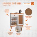 Ver imagem 5 de Aparador Café com 01 Gaveta Rubi Branco com Noce - Casa D
