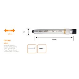 Micro-Retífica Pneumática Alta precisão 60.000 RPM GP-260 - 5
