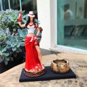 Ver imagem 7 de Maria Malandra Porta Vela 15 Cm