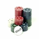 Ver imagem 2 de Jogo Poker 100 Fichas Chips Barcelona