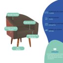 Ver imagem 4 de Kit 2 Poltronas Jade Decorativa Moderna Sala de Estar Quarto Escritório Conforto Pés Palito Corano N