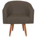 Ver imagem 5 de Kit 2 Poltronas Jade Decorativa Moderna Sala de Estar Quarto Escritório Conforto Pés Palito Corano N