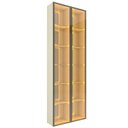 Ver imagem 2 de Cristaleira 2 Portas Reflecta com LED e Espelho 76cm 100% MDF Luminare Bege/Off White