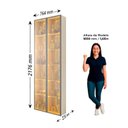 Ver imagem 3 de Cristaleira 2 Portas Reflecta com LED e Espelho 76cm 100% MDF Luminare Bege/Off White