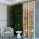 Ver imagem 7 de Cristaleira 2 Portas Reflecta com LED e Espelho 76cm 100% MDF Luminare Bege/Off White