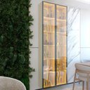 Ver imagem 6 de Cristaleira 2 Portas Reflecta com LED e Espelho 76cm 100% MDF Luminare Bege/Off White