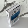 Decoração sala rack livro caixa fake branco Grécia viagens - 3