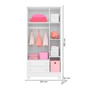 Ver imagem 6 de Quarto de Bebê Completo Doce Sonho com Berço Guarda Roupa 3 Portas Cômoda 4 Gavetas e Colchão Movell