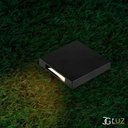 Ver imagem 3 de Spot Embutido de Solo Balizador Quadrado Pto / Bco 1 Facho - Preto - Preto