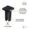 Spot Embutido de Solo Balizador Quadrado Pto / Bco 1 Facho - Preto - Preto - 2