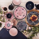 Ver imagem 4 de Kit Pratos Rasos e Fundos Floreal Hana 4 Peças Oxford® Cerâmica