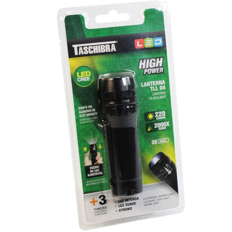 Lanterna Led Margirius Portatil Facho de Luz Ajustável Tll04 Taschibra - 2