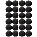 Ver imagem 1 de Kit 24 Pratos Plásticos 18cm Rasos Redondos Pretos Coza Sobr